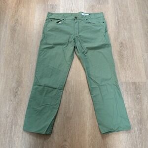 Peter Manning Five Eight New York Men's Washed Green Chino Pants 38x29